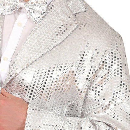 Zilveren Blazer Heren Pailletten van Fiestas Guirca koop je bij Partywinkel