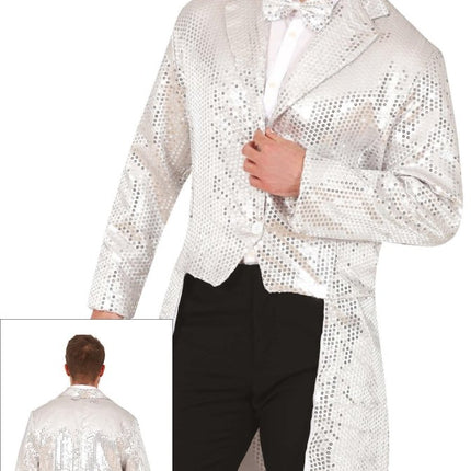 Zilveren Blazer Heren Pailletten van Fiestas Guirca koop je bij Partywinkel
