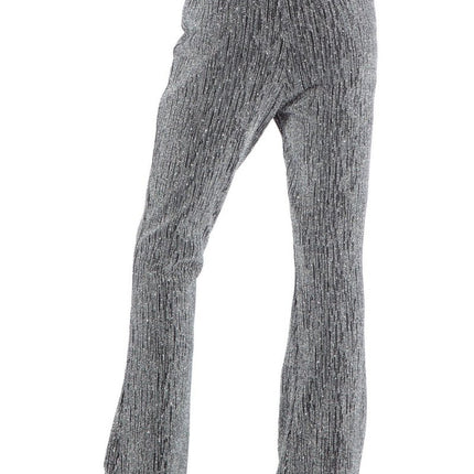 Zilveren Broek Meisje Glitter Flared van Wilbers & Wilbers koop je bij Partywinkel