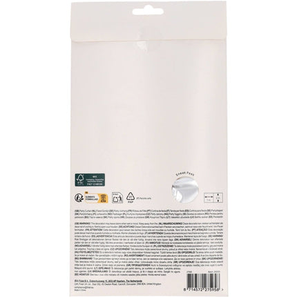 Zilveren Deurgordijn Mat 2m van Folat koop je bij Partywinkel