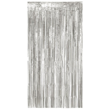 Zilveren Deurgordijn Metallic 2m van Boland koop je bij Partywinkel