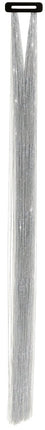 Zilveren Hair Extension Glitters 50cm 3st van Fiestas Guirca koop je bij Partywinkel