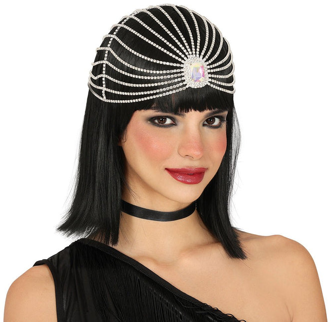 Zilveren Hoofdband Diamanten van Fiestas Guirca koop je bij Partywinkel