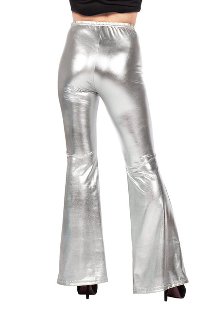 Zilveren Legging Dames Metallic van Wilbers & Wilbers koop je bij Partywinkel