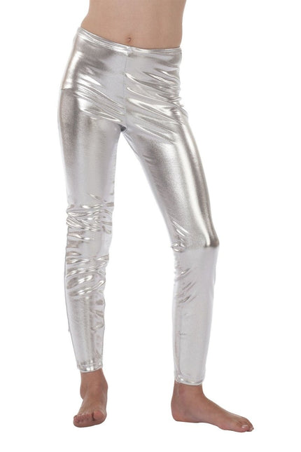 Zilveren Legging Metallic van Wilbers & Wilbers koop je bij Partywinkel