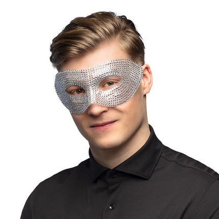 Zilveren Oogmasker Diamanten van Boland koop je bij Partywinkel