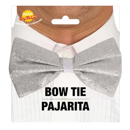 Zilveren Strik 12cm van Fiestas Guirca koop je bij Partywinkel