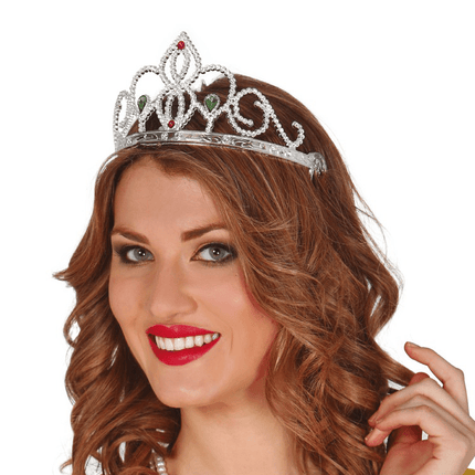 Zilveren Tiara van Fiestas Guirca koop je bij Partywinkel
