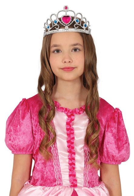 Zilveren Tiara Kind van Fiestas Guirca koop je bij Partywinkel