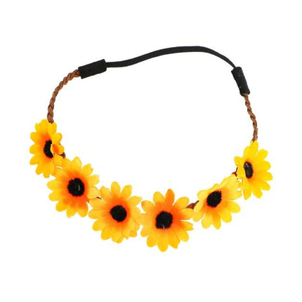 Zonnebloem Hoofdband van CHAKS koop je bij Partywinkel