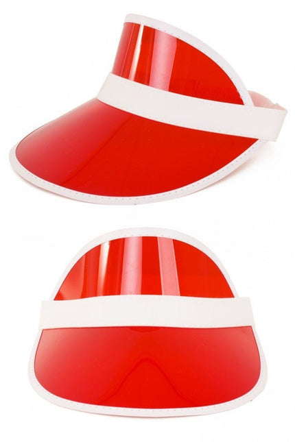 Zonneklep Rood van PartyXplosion koop je bij Partywinkel