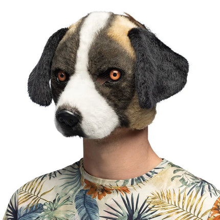 Zwart Bruine Masker Bernard Pluche van Boland koop je bij Partywinkel