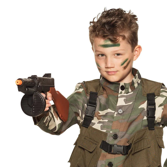 Zwart Bruine Nep Pistool 49cm van Boland koop je bij Partywinkel