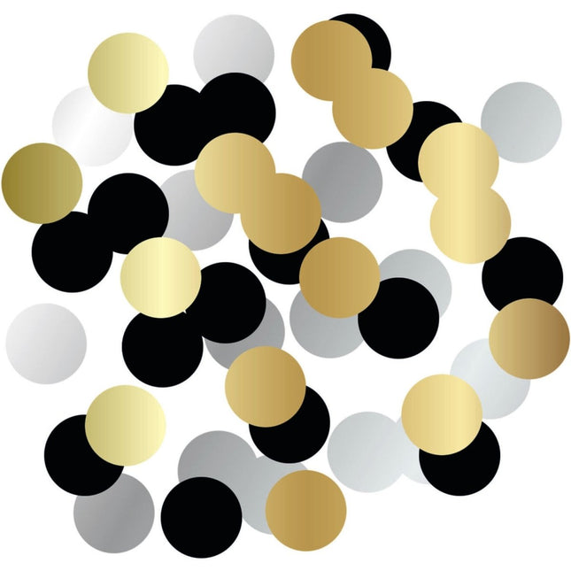 Zwart Goud Zilveren Confetti van Folat koop je bij Partywinkel