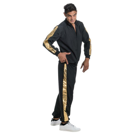 Zwart - Gouden Rapper Outfit – 2 - Delig van CHAKS koop je bij Partywinkel