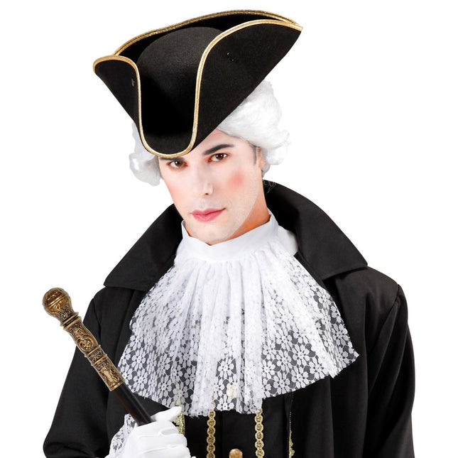 Zwart Gouden Wandelstok 108cm van Widmann koop je bij Partywinkel