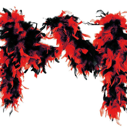 Zwart Rode Boa Lang 1,8m van Wilbers & Wilbers koop je bij Partywinkel