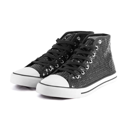 Zwart Schoenen Pailletten van VDV Benefit koop je bij Partywinkel