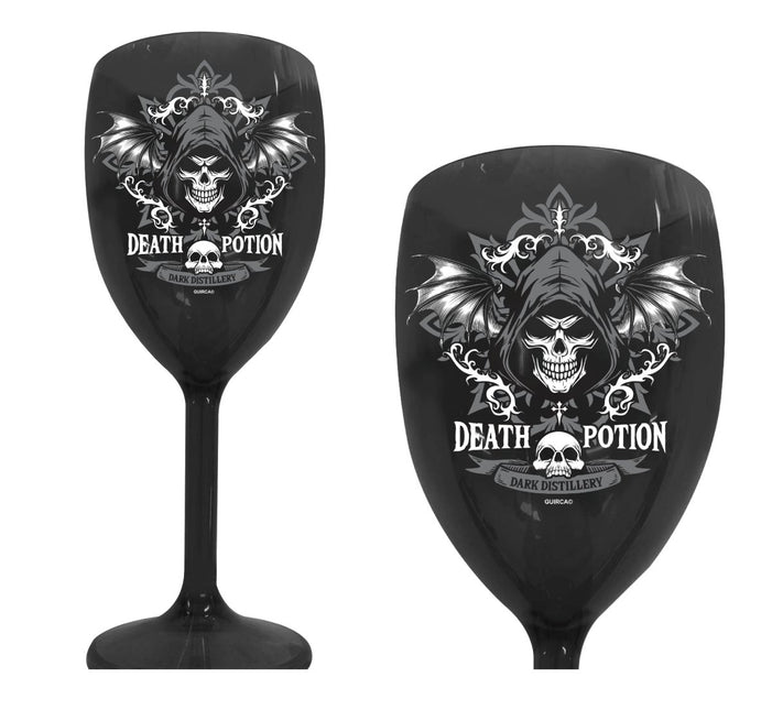 Zwart Wijnglas Death Potion van Fiestas Guirca koop je bij Partywinkel