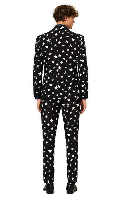 Zwart Wit Sterren Pak Heren OppoSuits van OppoSuits koop je bij Partywinkel