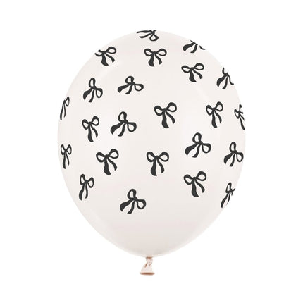 Zwart Witte Ballonnen 30cm 50st van Partydeco koop je bij Partywinkel