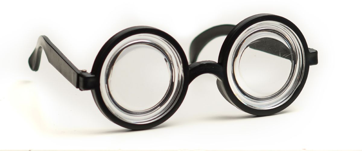 Zwart Witte Bril Nerd van Partychimp koop je bij Partywinkel