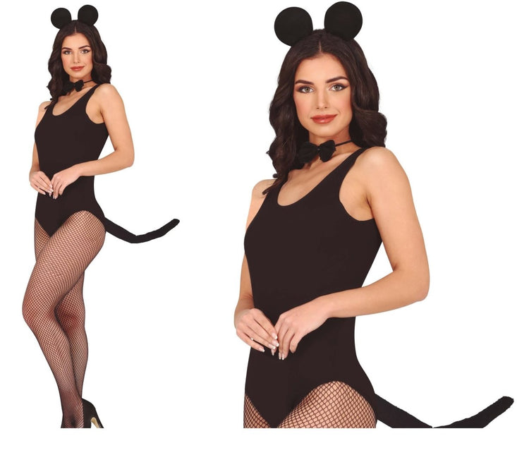 Zwarte Accessoireset Muis 3 delig van Fiestas Guirca koop je bij Partywinkel