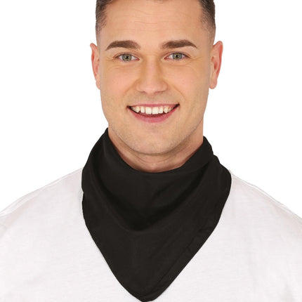 Zwarte Bandana 54cm van Fiestas Guirca koop je bij Partywinkel