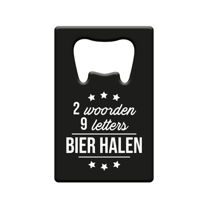 Zwarte Bieropener Bier Halen van Paper Dreams koop je bij Partywinkel