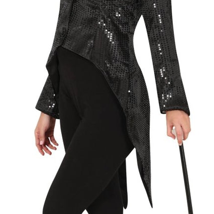 Zwarte Blazer Dames Pailletten van Fiestas Guirca koop je bij Partywinkel