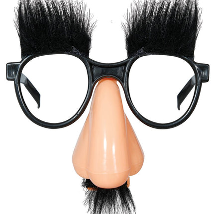 Zwarte Bril Met Neus En Wenkbrauwen van Fiestas Guirca koop je bij Partywinkel