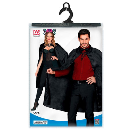 Zwarte Cape 1,10m van Widmann koop je bij Partywinkel