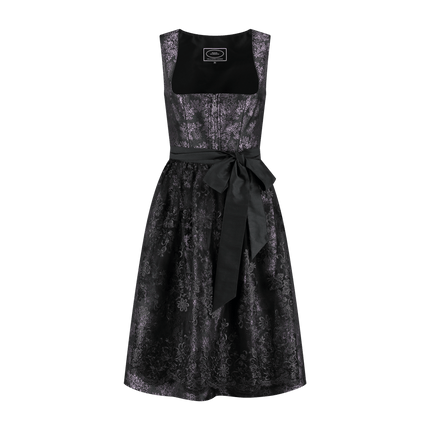 Zwarte Dirndl Jurk Oktoberfest Dames Kant van Haus Huberts koop je bij Partywinkel