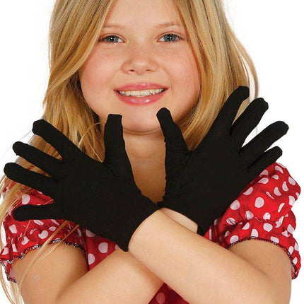 Zwarte Handschoenen Kind 2st van Fiestas Guirca koop je bij Partywinkel