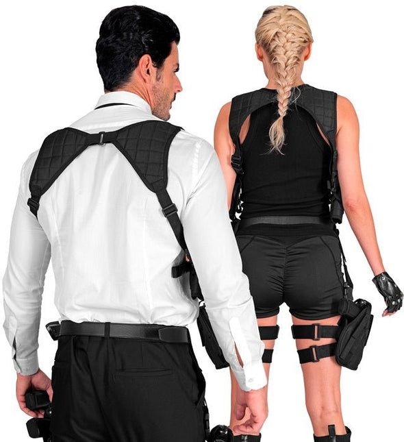 Zwarte Holster Schouder van Widmann koop je bij Partywinkel