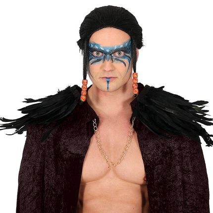 Zwarte Kraag Veren van Fiestas Guirca koop je bij Partywinkel