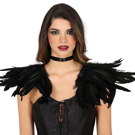 Zwarte Kraag Veren van Fiestas Guirca koop je bij Partywinkel