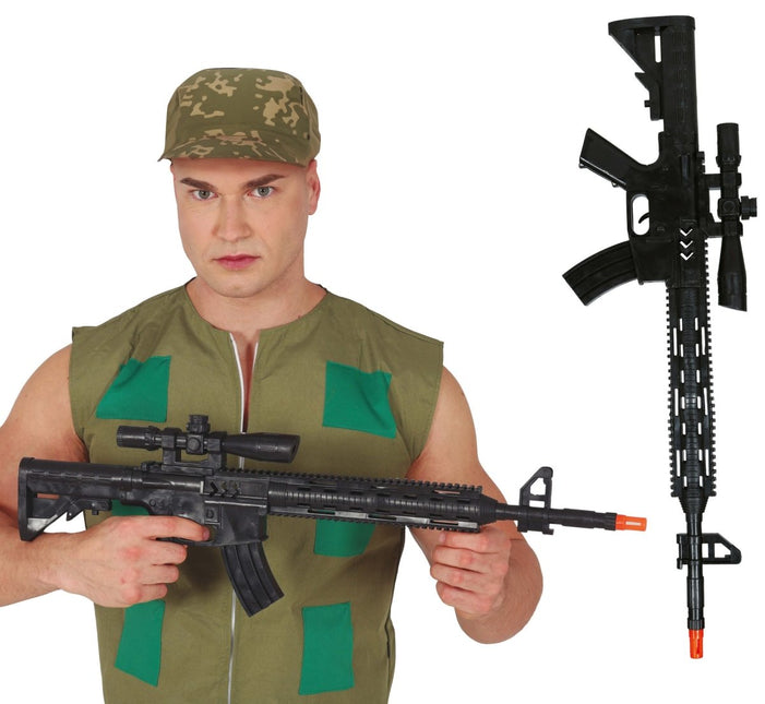 Zwarte Nep Pistool 67cm van Fiestas Guirca koop je bij Partywinkel