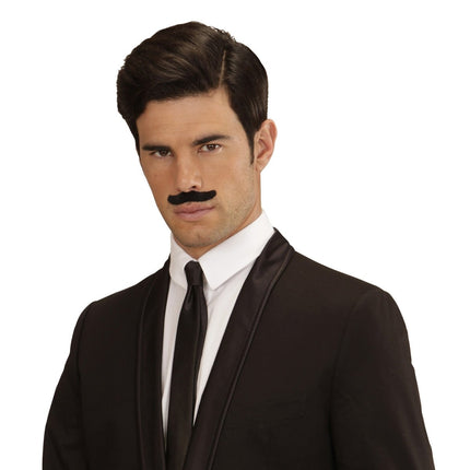 Zwarte Nep Snor 12st van Widmann koop je bij Partywinkel