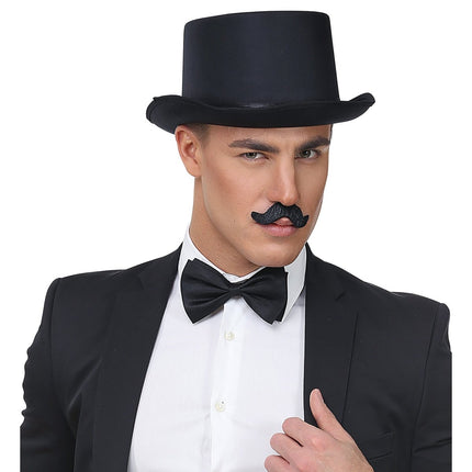 Zwarte Nep Snor Opblakbaar 6st van Widmann koop je bij Partywinkel