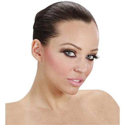 Zwarte Nep Wimpers Lang van Widmann koop je bij Partywinkel