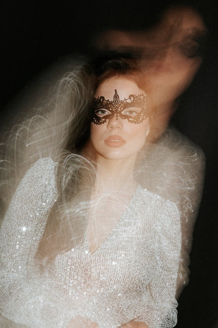 Zwarte Oogmasker Lace van Partydeco koop je bij Partywinkel