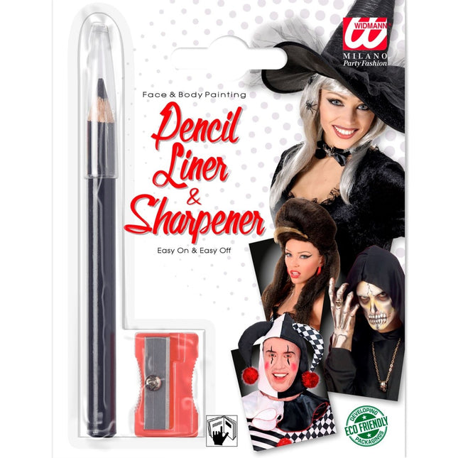 Zwarte Oogpotlood Met Slijper van Widmann koop je bij Partywinkel