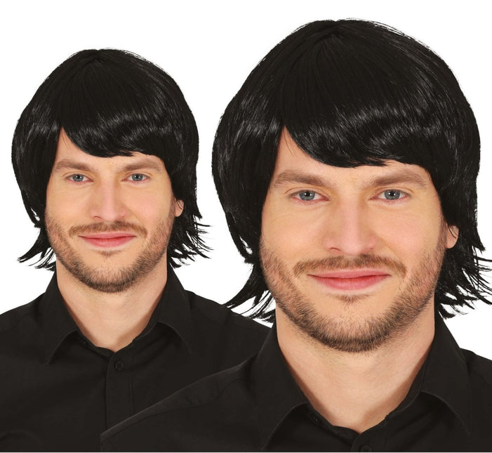 Zwarte Pruik van Fiestas Guirca koop je bij Partywinkel