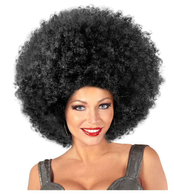 Zwarte Pruik Afro Maxi van Widmann koop je bij Partywinkel