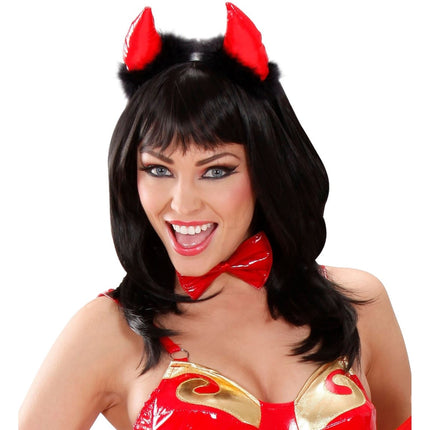 Zwarte Pruik Ashley van Widmann koop je bij Partywinkel