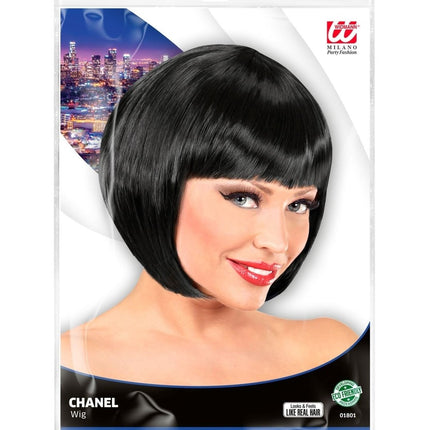 Zwarte Pruik Boblijn van Widmann koop je bij Partywinkel