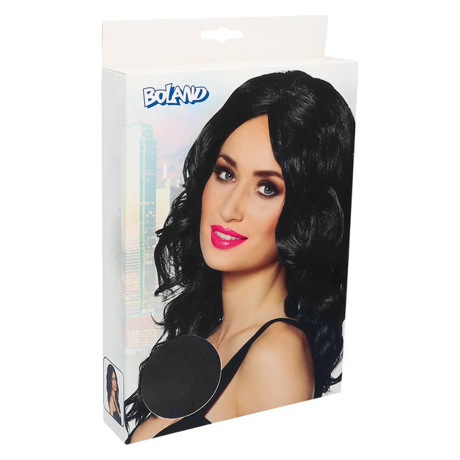Zwarte Pruik Celebrity van Boland koop je bij Partywinkel