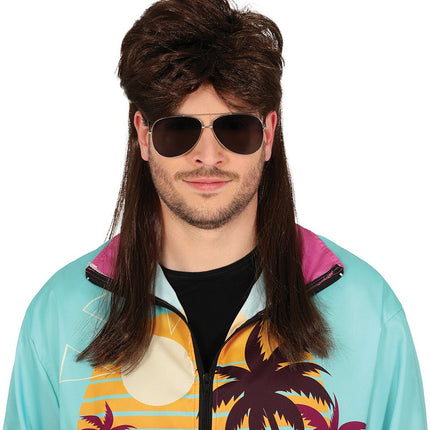 Zwarte Pruik Manen van Fiestas Guirca koop je bij Partywinkel