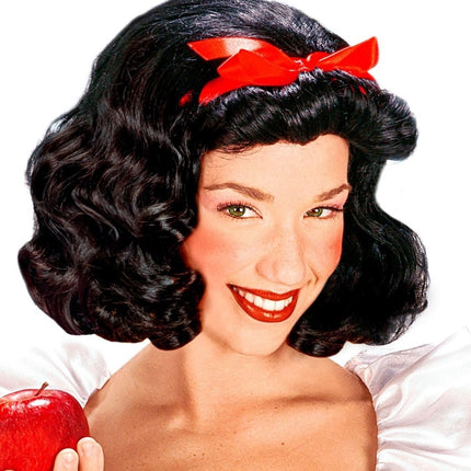 Zwarte Pruik Sneeuwwitje van Widmann koop je bij Partywinkel